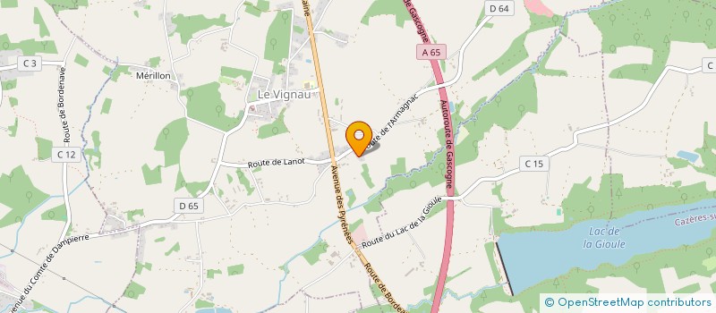 localisation de l'entreprise MONSIEUR HERVE LAFITTE  LE VIGNAU