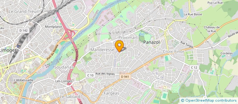 localisation de l'entreprise MONSIEUR HERVE LAFRANGE à PANAZOL