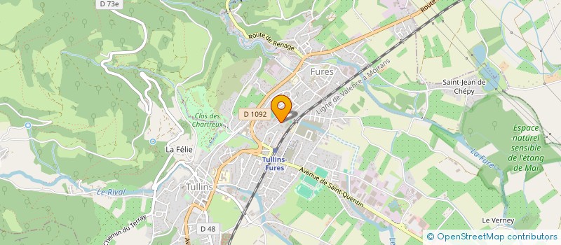 localisation de l'entreprise MONSIEUR HERVE LAMAISON  TULLINS