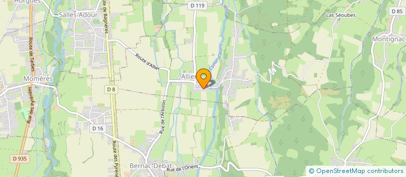 localisation de l'entreprise MONSIEUR HERVE LAMOUROUX  ALLIER