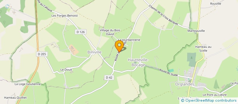 localisation de l'entreprise MONSIEUR HERVE LANGLOIS  GOLLEVILLE