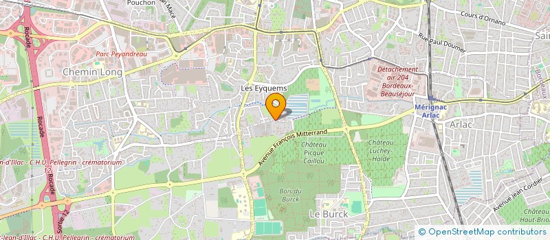 localisation de l'entreprise MONSIEUR HERVE LAPLACE  MERIGNAC