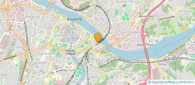 localisation de l'entreprise MONSIEUR HERVE LARCEBAL à BAYONNE
