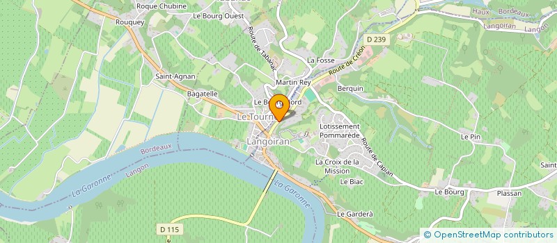 localisation de l'entreprise MONSIEUR HERVE LAROSE  LANGOIRAN