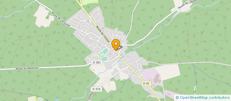 localisation de l'entreprise MONSIEUR HERVE LAUSSU à LINXE