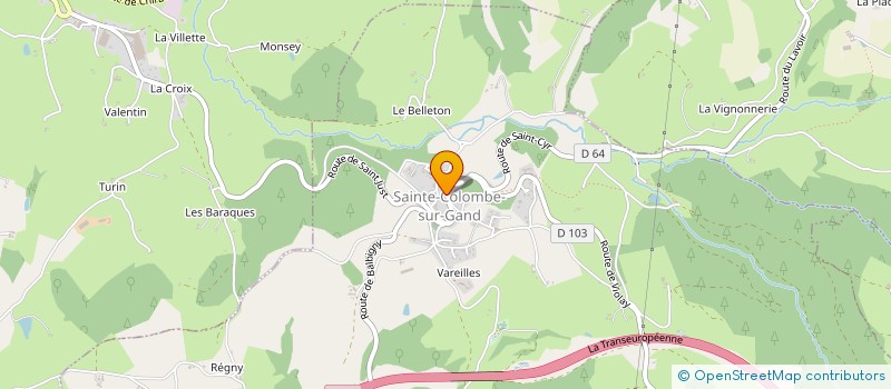 localisation de l'entreprise MONSIEUR HERVE LE BERT  SAINTE-COLOMBE-SUR-GAND