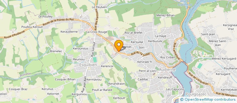 localisation de l'entreprise MONSIEUR HERVE LE BORGNE  AUDIERNE