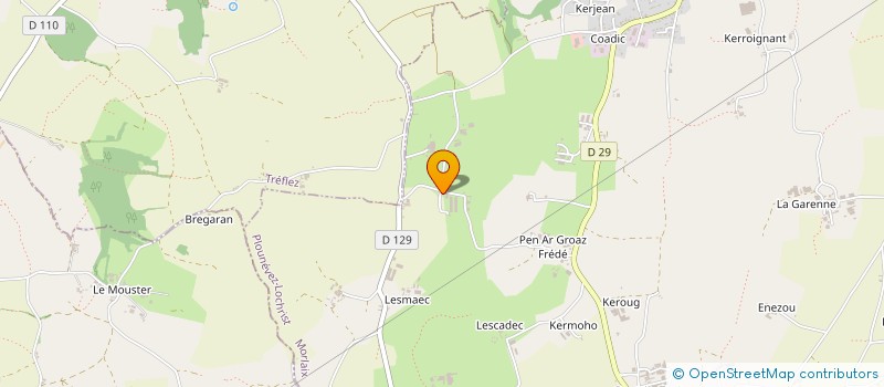 localisation de l'entreprise MONSIEUR HERVE LE BRAS  PLOUNEVEZ-LOCHRIST