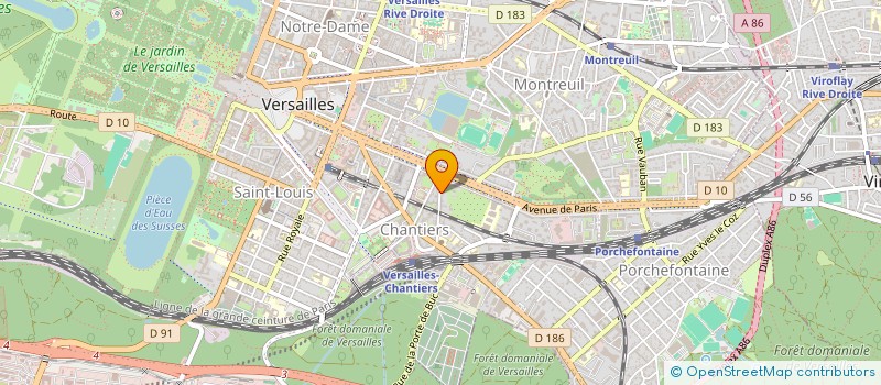 localisation de l'entreprise MONSIEUR HERVE LE BRIS à VERSAILLES