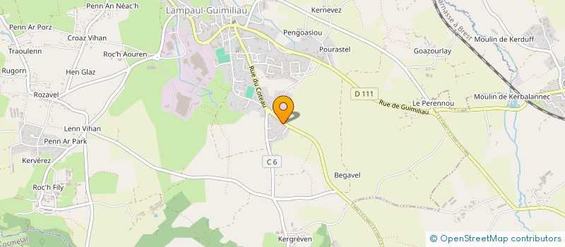 localisation de l'entreprise MONSIEUR HERVE LE BRIS  GUIMILIAU