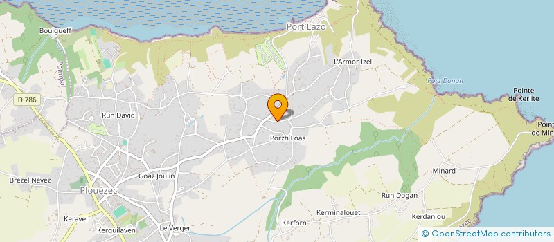 localisation de l'entreprise MONSIEUR HERVE LE BRUCHEC  PLOUEZEC