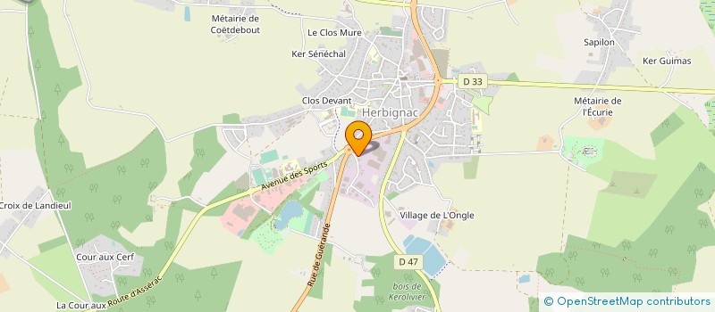 localisation de l'entreprise MONSIEUR HERVE LE CLAIRE à HERBIGNAC