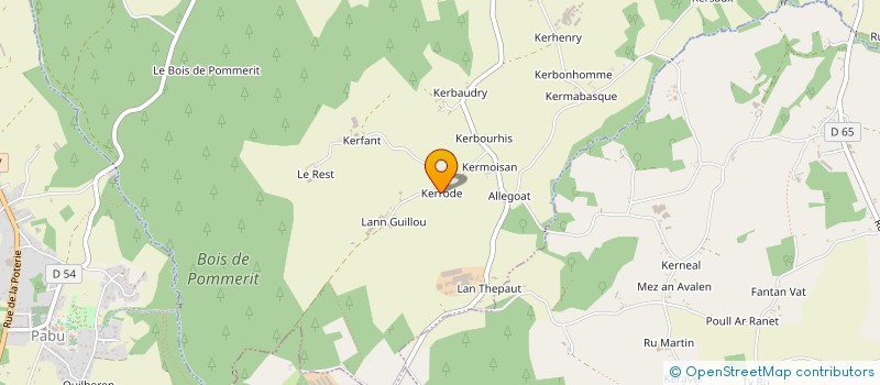 localisation de l'entreprise MONSIEUR HERVE LE CORRE à POMMERIT-LE-VICOMTE