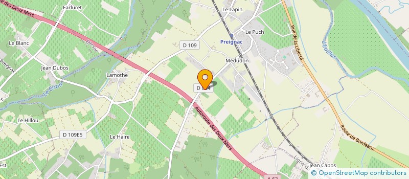 localisation de l'entreprise MONSIEUR HERVE LE DIASCORN  PREIGNAC