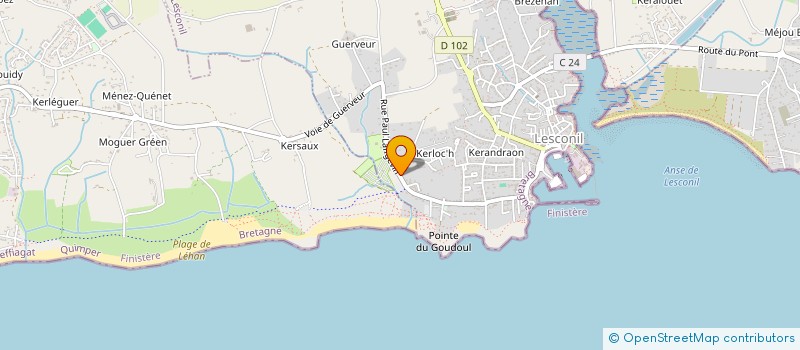 localisation de l'entreprise MONSIEUR HERVE LE FAOU  PLOBANNALEC LESCONIL