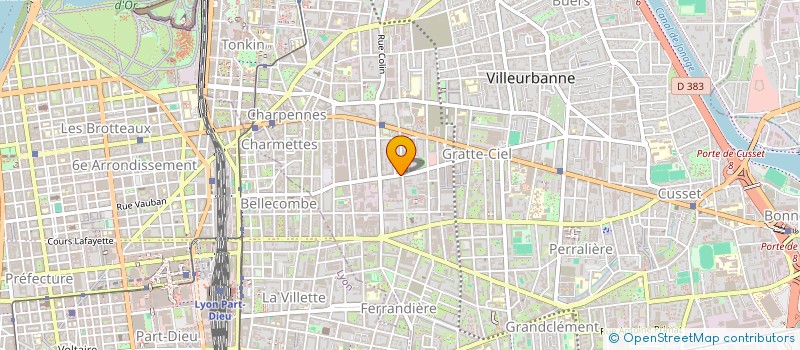 localisation de l'entreprise MONSIEUR HERVE LE FUR à VILLEURBANNE