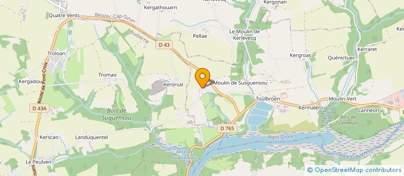 localisation de l'entreprise MONSIEUR HERVE LE GOFF  PONT CROIX