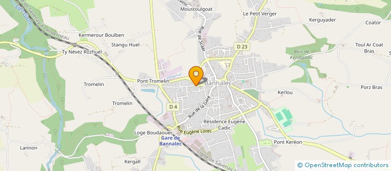 localisation de l'entreprise MONSIEUR HERVE LE GOFF  BANNALEC