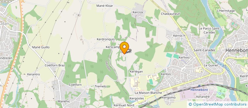 localisation de l'entreprise MONSIEUR HERVE LE GUEN  HENNEBONT