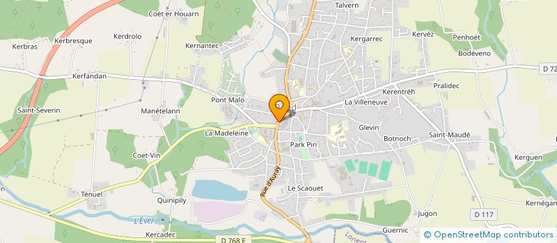 localisation de l'entreprise MONSIEUR HERVE LE LABOUSSE  BAUD