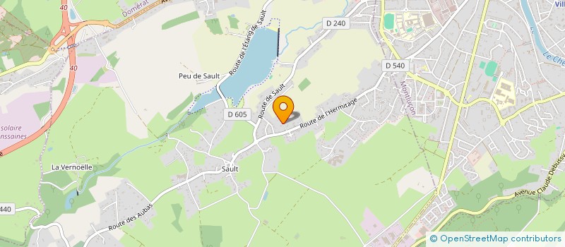 localisation de l'entreprise MONSIEUR HERVE LE MERLUS  PREMILHAT
