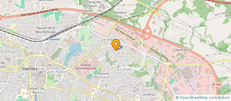 localisation de l'entreprise MONSIEUR HERVE LE NICARDOUR à VANNES