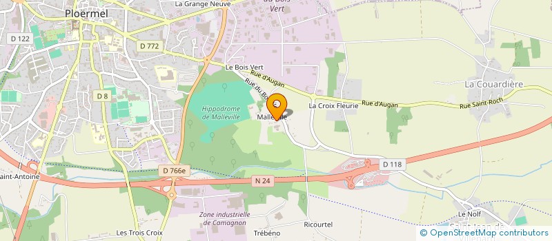 localisation de l'entreprise MONSIEUR HERVE LE ROUX à PLOERMEL