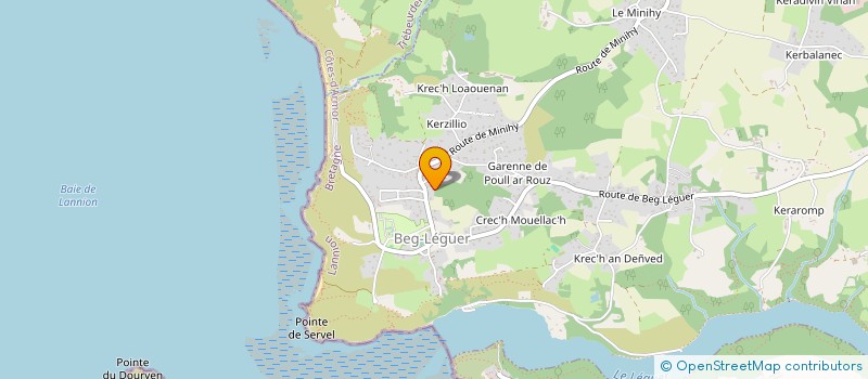 localisation de l'entreprise MONSIEUR HERVE LE SAINT  LANNION