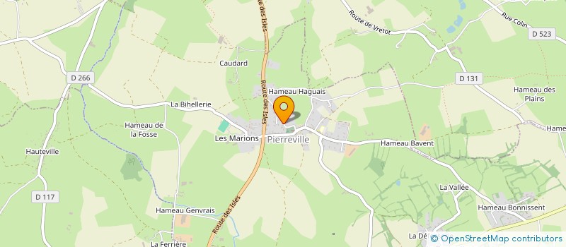 localisation de l'entreprise MONSIEUR HERVE LEBATARD  PIERREVILLE