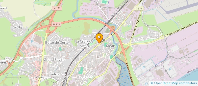 localisation de l'entreprise MONSIEUR HERVE LEBEAU à SAINT-NAZAIRE