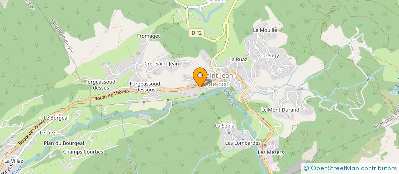 localisation de l'entreprise MONSIEUR HERVE LEBRUN  SAINT-JEAN-DE-SIXT