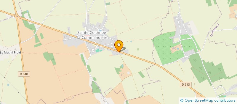 localisation de l'entreprise MONSIEUR HERVE LECOLLIER  SAINTE-COLOMBE-LA-COMMANDERIE