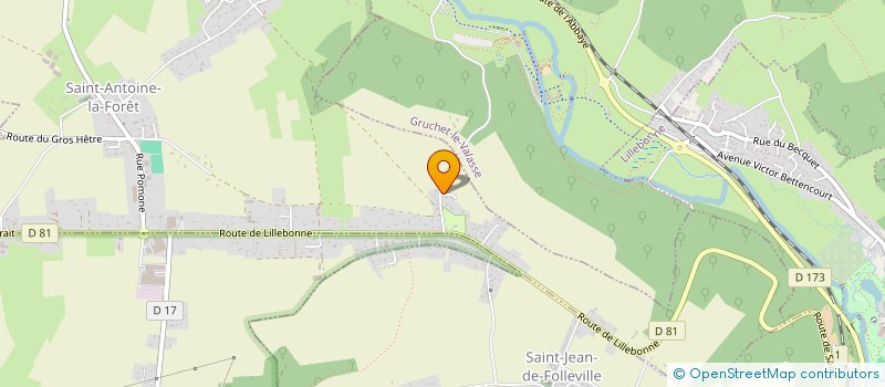 localisation de l'entreprise MONSIEUR HERVE LECOSSAIS  SAINT-ANTOINE-LA-FORET