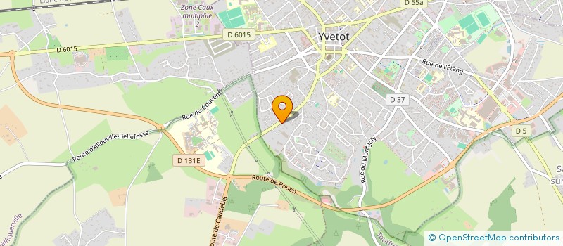 localisation de l'entreprise MONSIEUR HERVE LECUYER  YVETOT