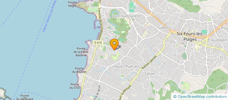 localisation de l'entreprise MONSIEUR HERVE LEFEBVRE à SIX-FOURS-LES-PLAGES