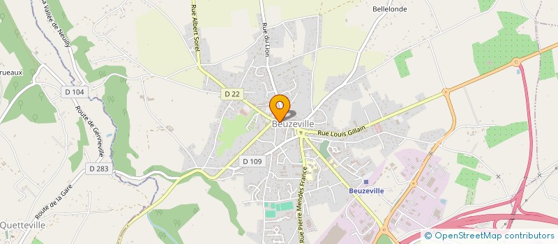 localisation de l'entreprise MONSIEUR HERVE LELOUP à BEUZEVILLE