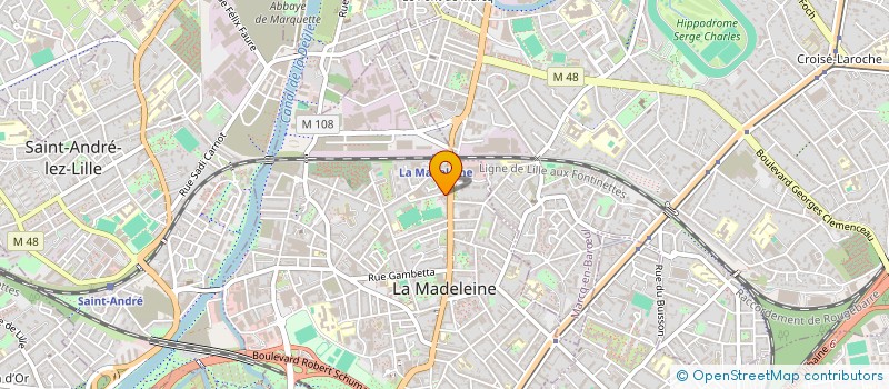 localisation de l'entreprise MONSIEUR HERVE LEMAIRE à LA MADELEINE