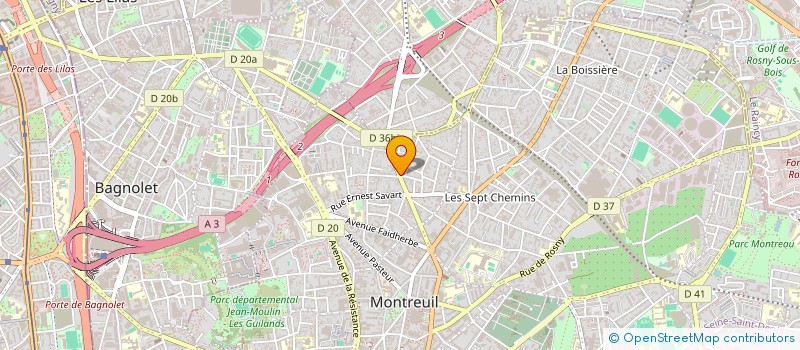 localisation de l'entreprise MONSIEUR HERVE LEMENAGER à MONTREUIL