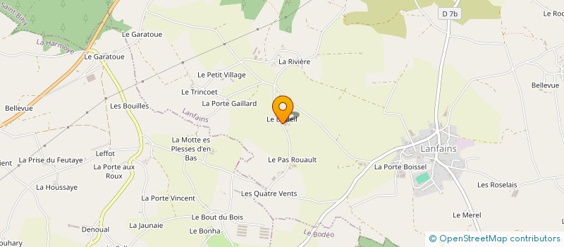 localisation de l'entreprise MONSIEUR HERVE LEMOINE  LANFAINS