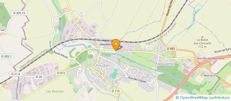 localisation de l'entreprise MONSIEUR HERVE LENFANT  HOUDAN