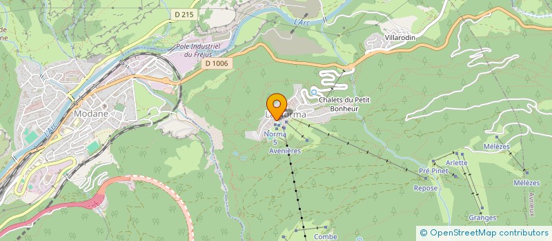 localisation de l'entreprise MONSIEUR HERVE LEPAGE  VILLARODIN-BOURGET