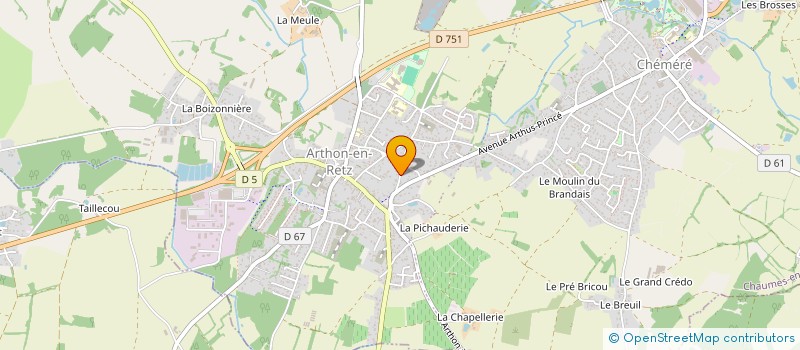 localisation de l'entreprise MONSIEUR HERVE LEPREVOST  CHAUMES-EN-RETZ