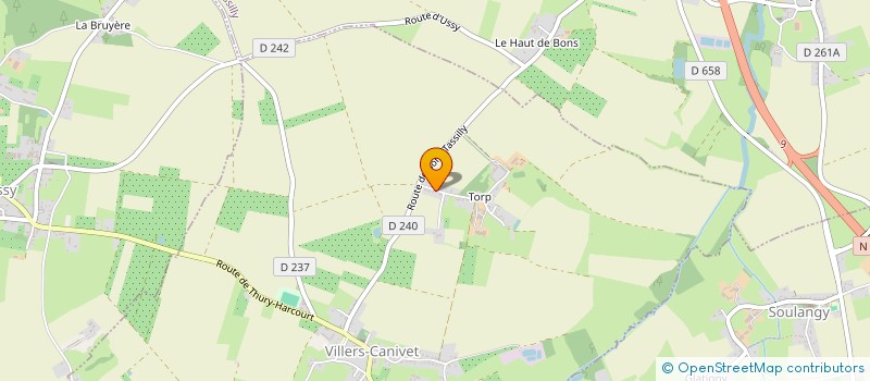 localisation de l'entreprise MONSIEUR HERVE LEPRIEUR  VILLERS-CANIVET