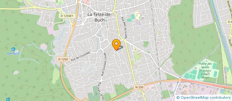 localisation de l'entreprise MONSIEUR HERVE LEQUET à LA TESTE-DE-BUCH