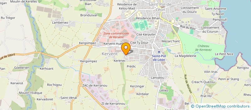 localisation de l'entreprise MONSIEUR HERVE LEQUEUX à SAINT-POL-DE-LEON