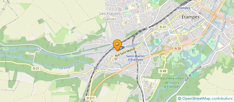 localisation de l'entreprise MONSIEUR HERVE LESCURE à ETAMPES
