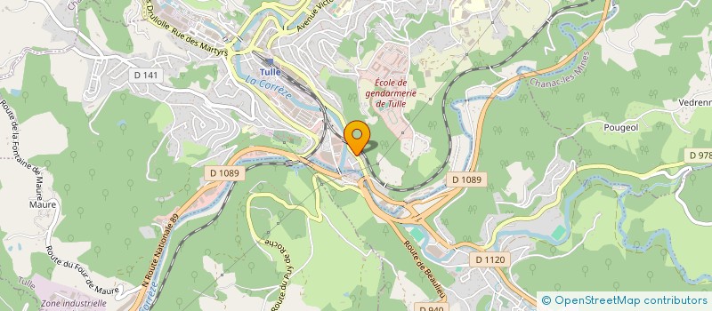 localisation de l'entreprise MONSIEUR HERVE LESEUR  TULLE