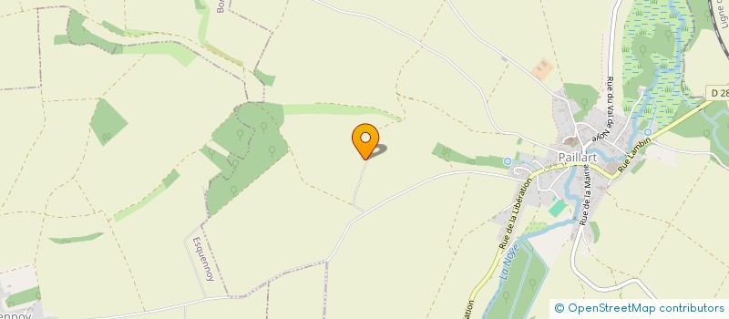 localisation de l'entreprise MONSIEUR HERVE LESIEUR  PAILLART