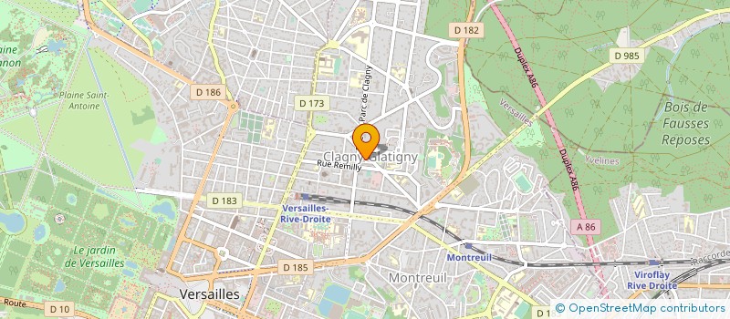 localisation de l'entreprise MONSIEUR HERVE LESSORE DE SAINTE FOY à VERSAILLES
