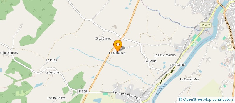 localisation de l'entreprise MONSIEUR HERVE LETONDEUR  ANSAC-SUR-VIENNE